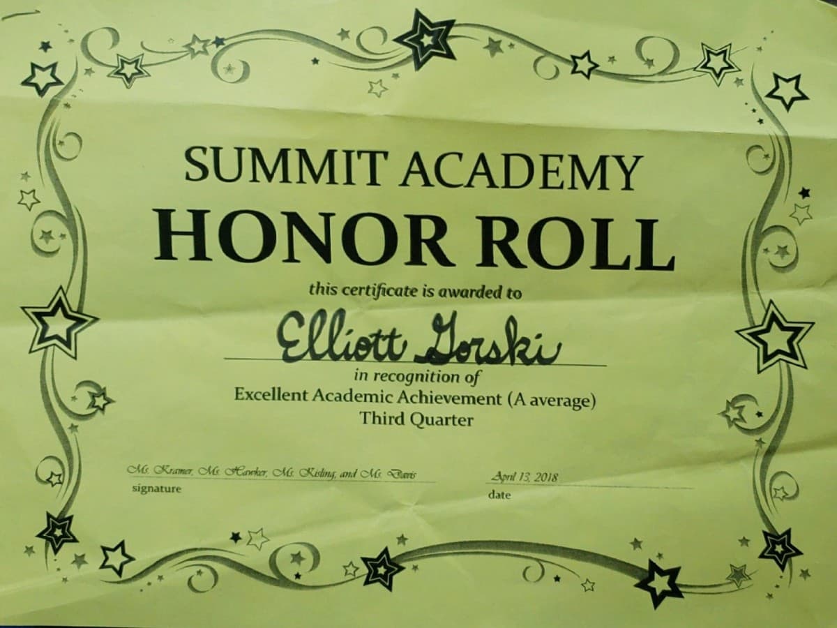 I'm so proud - Check out the awards my kids earned at school