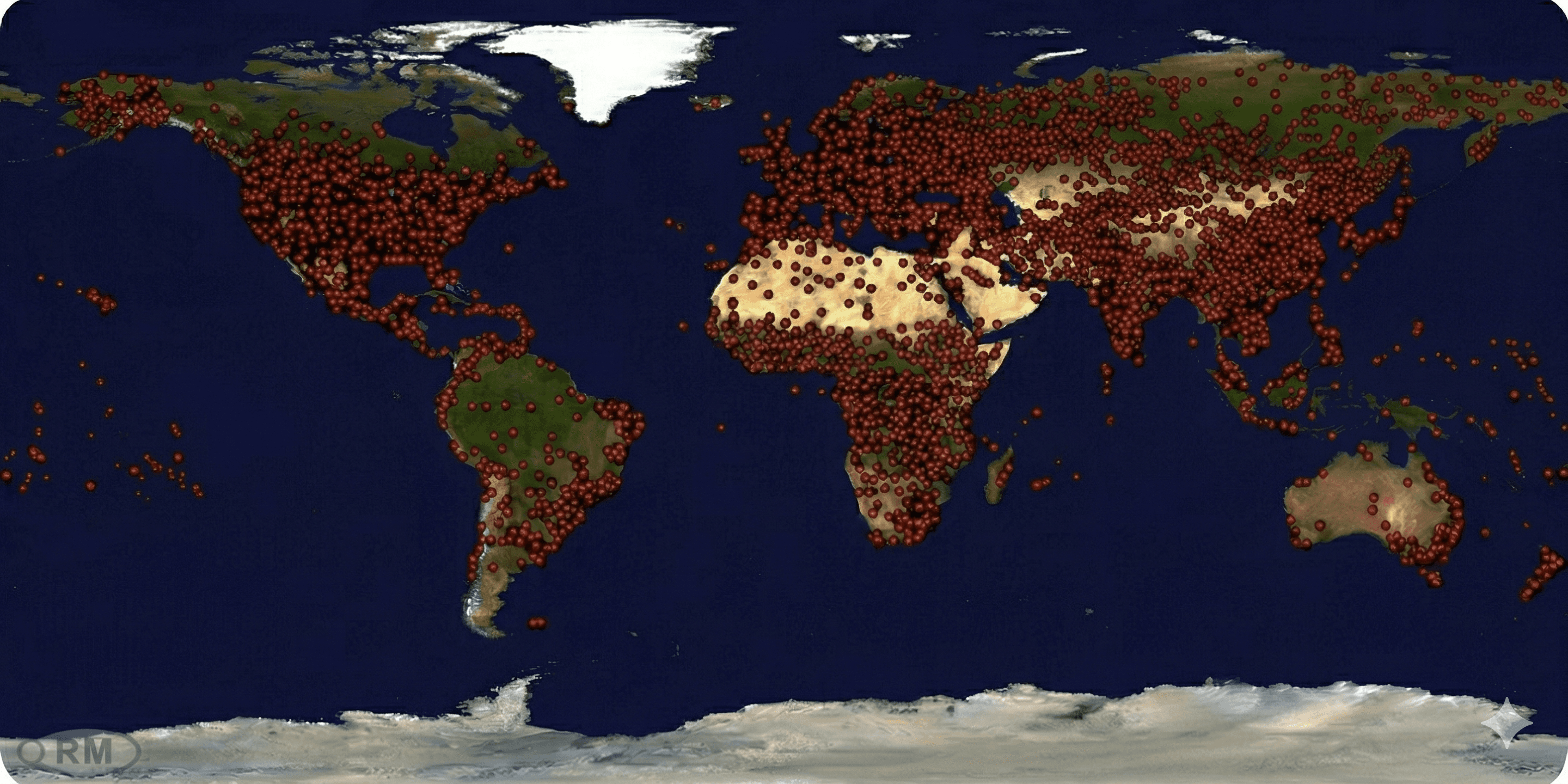 Global visitors map for The Autism Dad