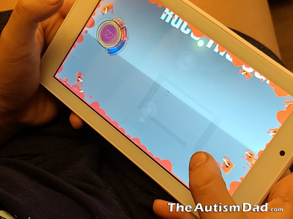 Mightier biofeedback game showing a calming exercise during gameplay