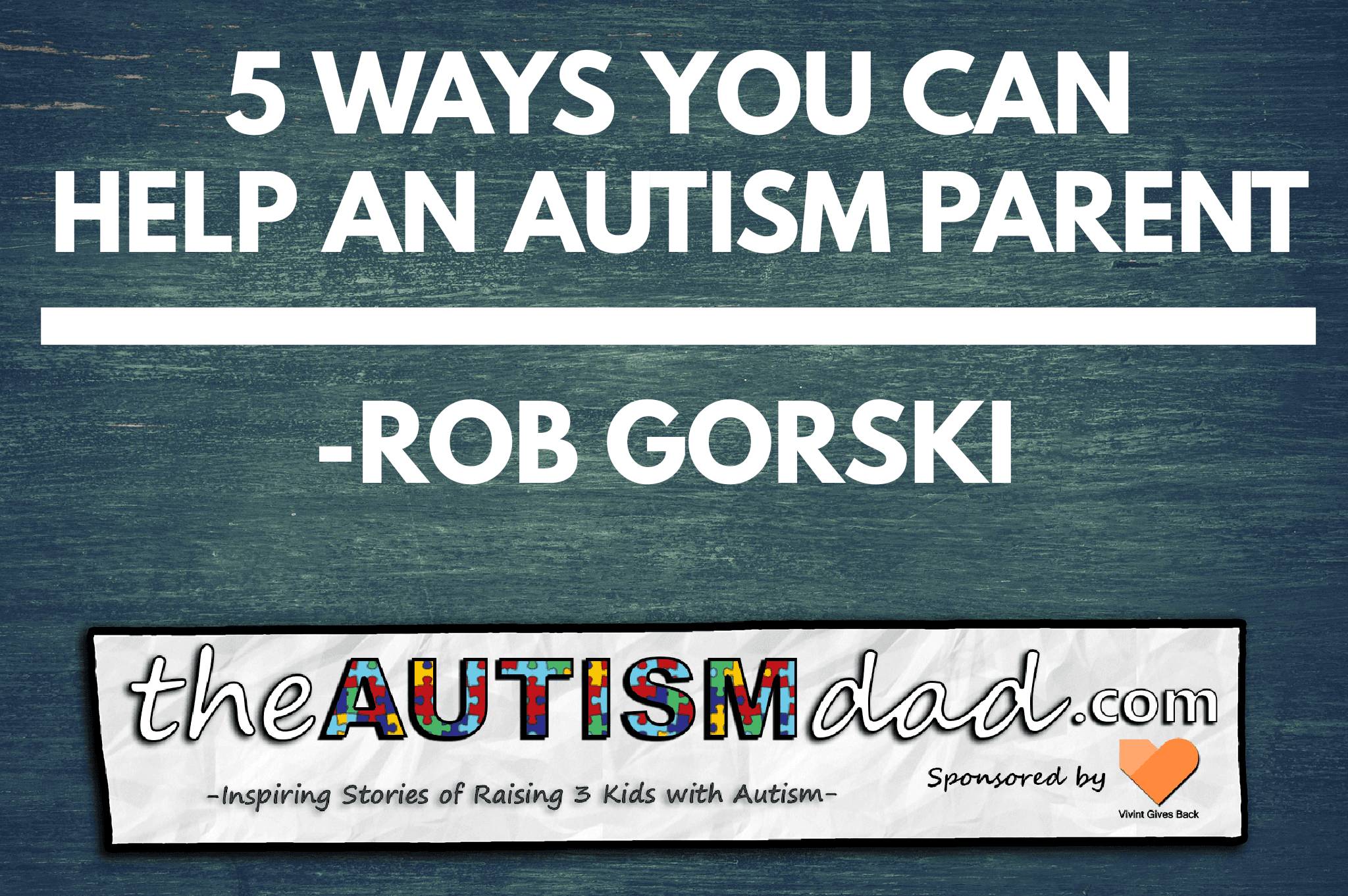 5 ways you can help an #Autism parent