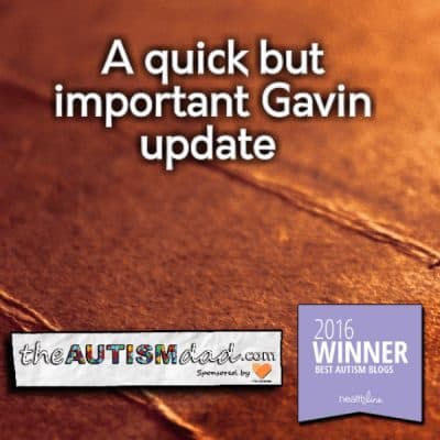 A quick but important Gavin update