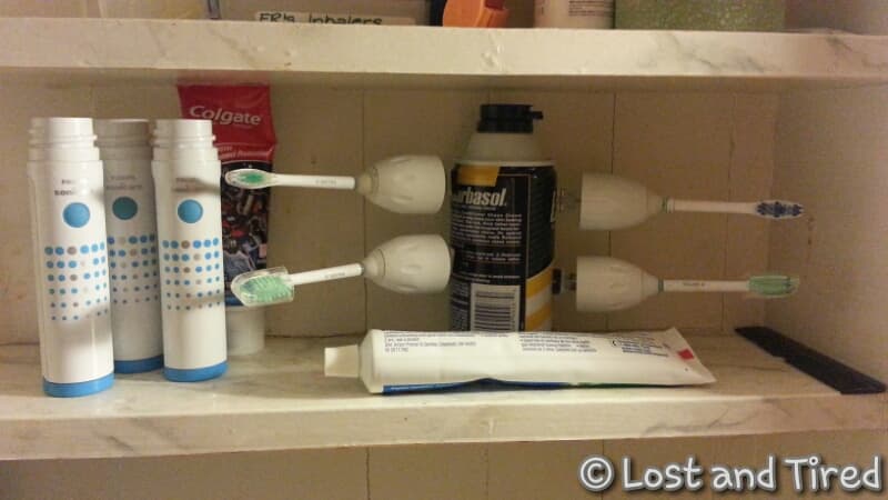 A quick tip to help organize your kids tooth brushes