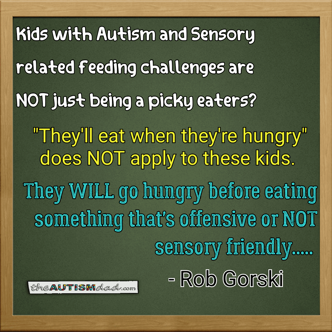 An important FACT about #Autism and #Sensory related feeding challenges