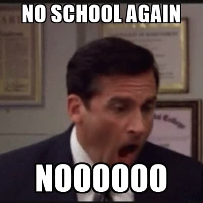 As much as I want to, I can't send the kids to school today