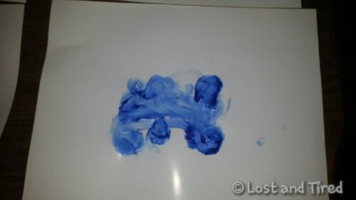#Autistic Works of Art: Finger Painting pt1