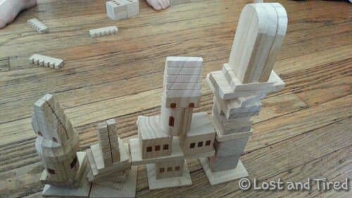 Building towers with blocks