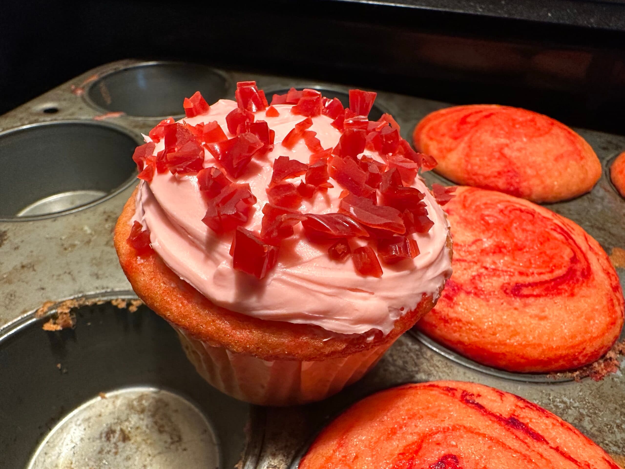 Emmett baked cupcakes yesterday