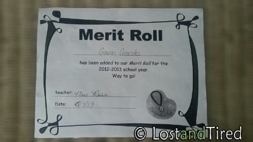 Gavin's awards for this past school year, check'em out