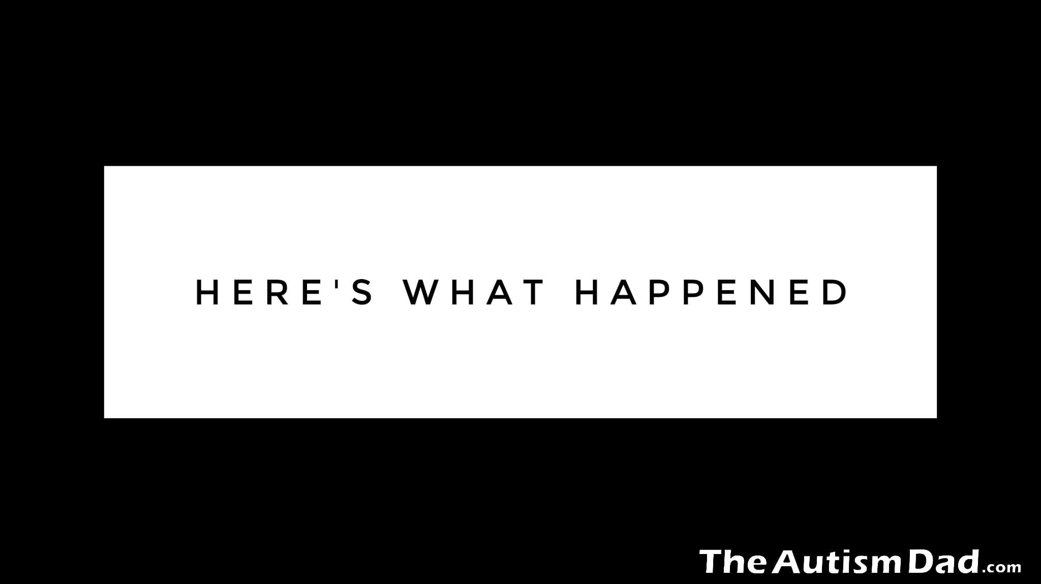 Here's what happened
