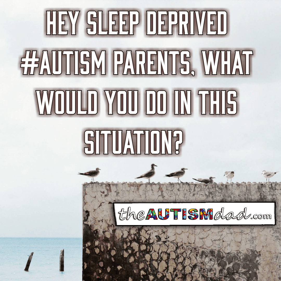 Hey sleep deprived #Autism Parents, what would you do in this situation?