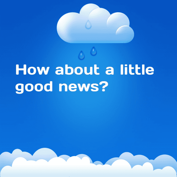 How about a bit of positivity?