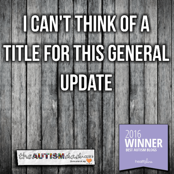 I can't think of a title for this general update
