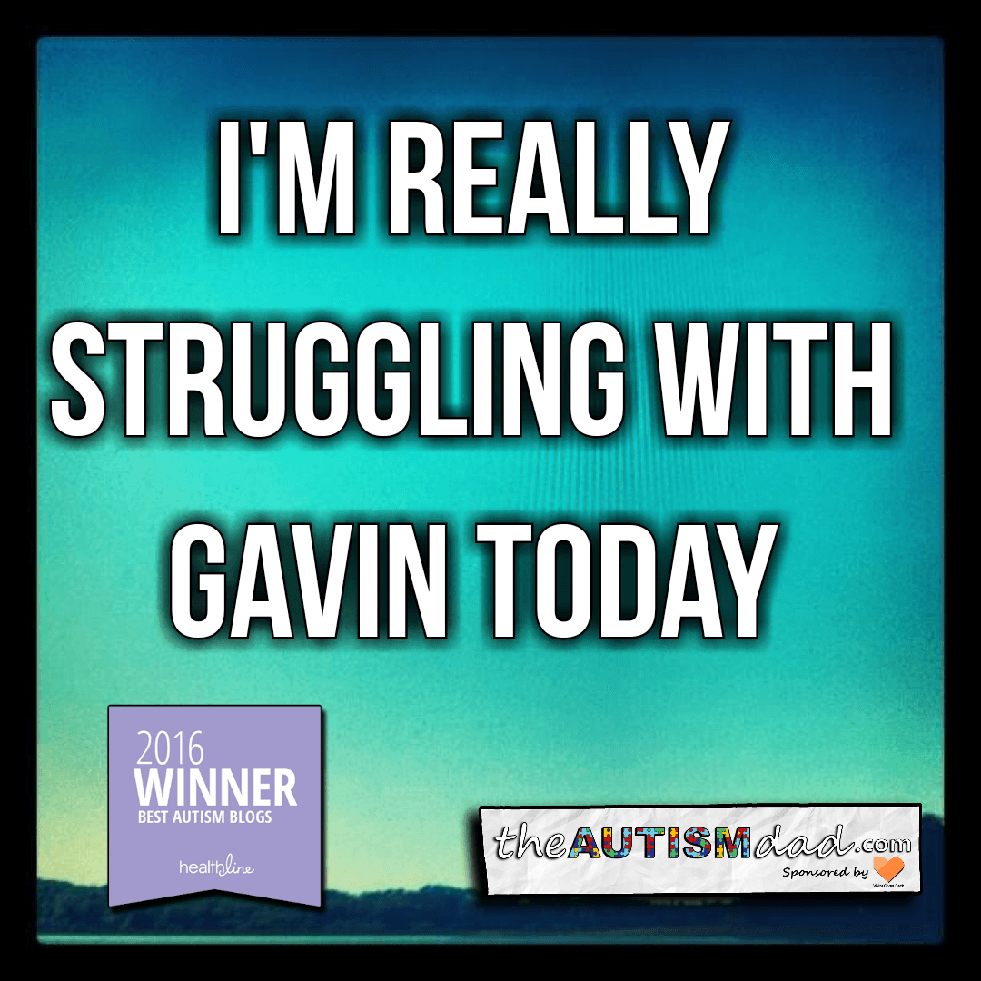 I'm really struggling with Gavin today