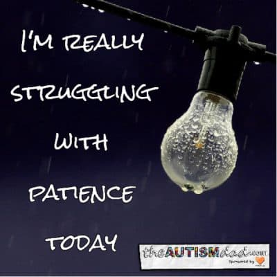 I'm really struggling with patience today