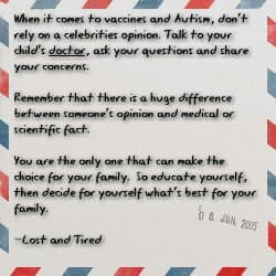 I'm so sick of this stupid #vaccine and #Autism debate