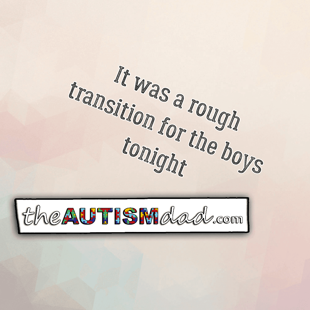 It was a rough transition for the boys tonight