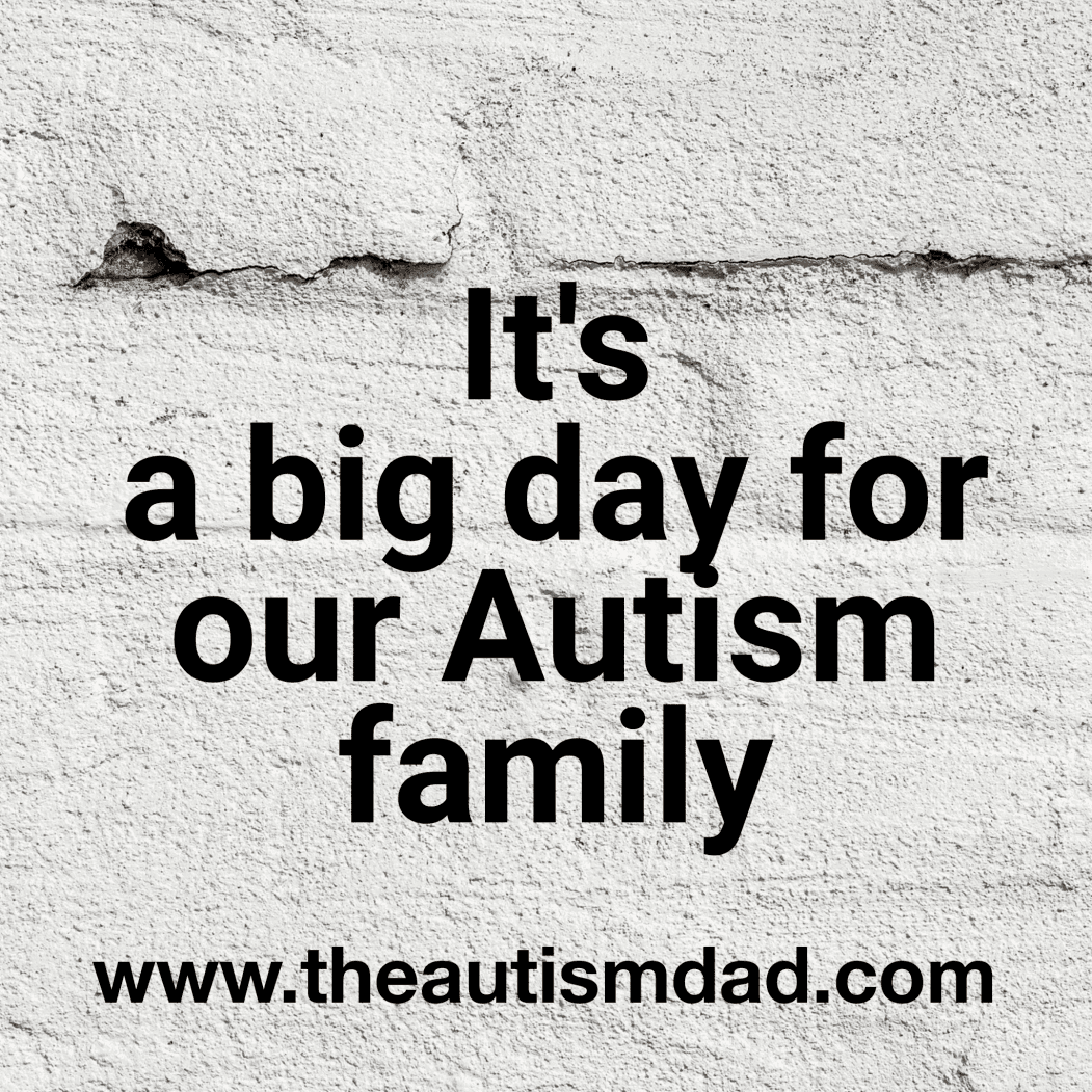 It's a really big day for our #Autism family