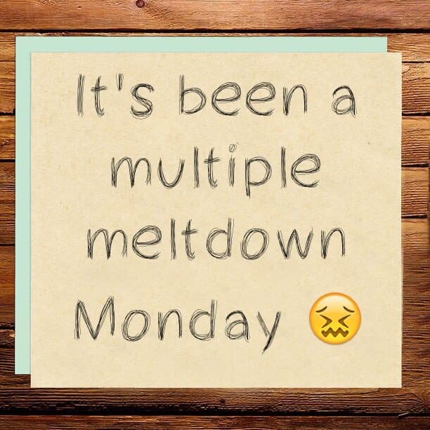 It's been a multiple meltdown Monday