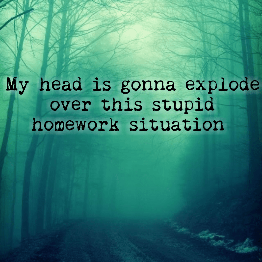 JUST KILL ME NOW - Gavin and the homework saga