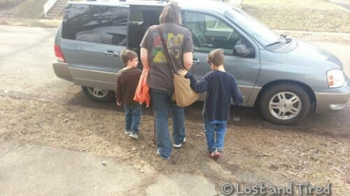 My kids with #Autism showing compassion