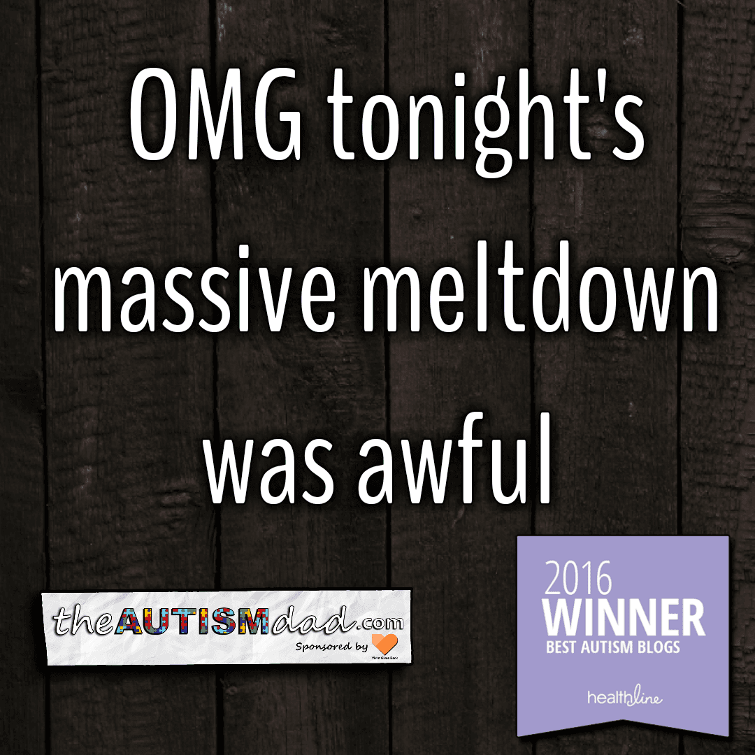 OMG tonight's massive meltdown was awful