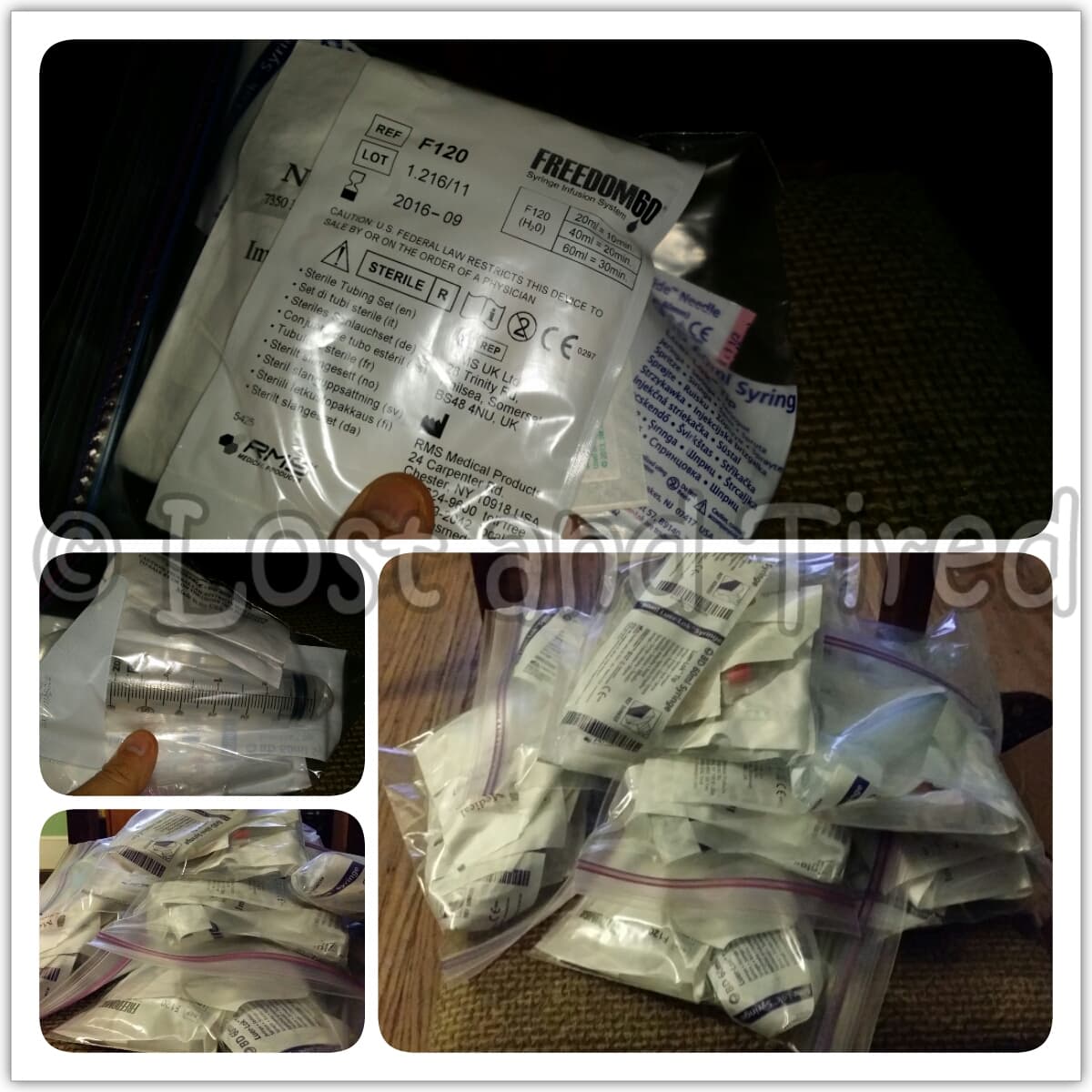 Organizing Gavin's IVIG supplies