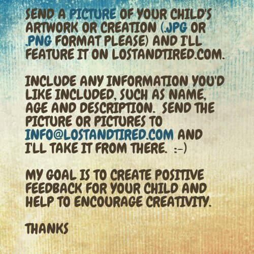Share your child's Artwork or Creation