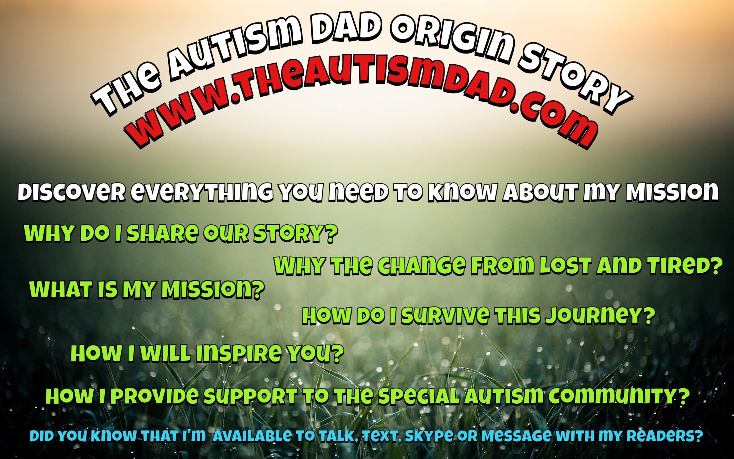 The Autism Dad Origin Story