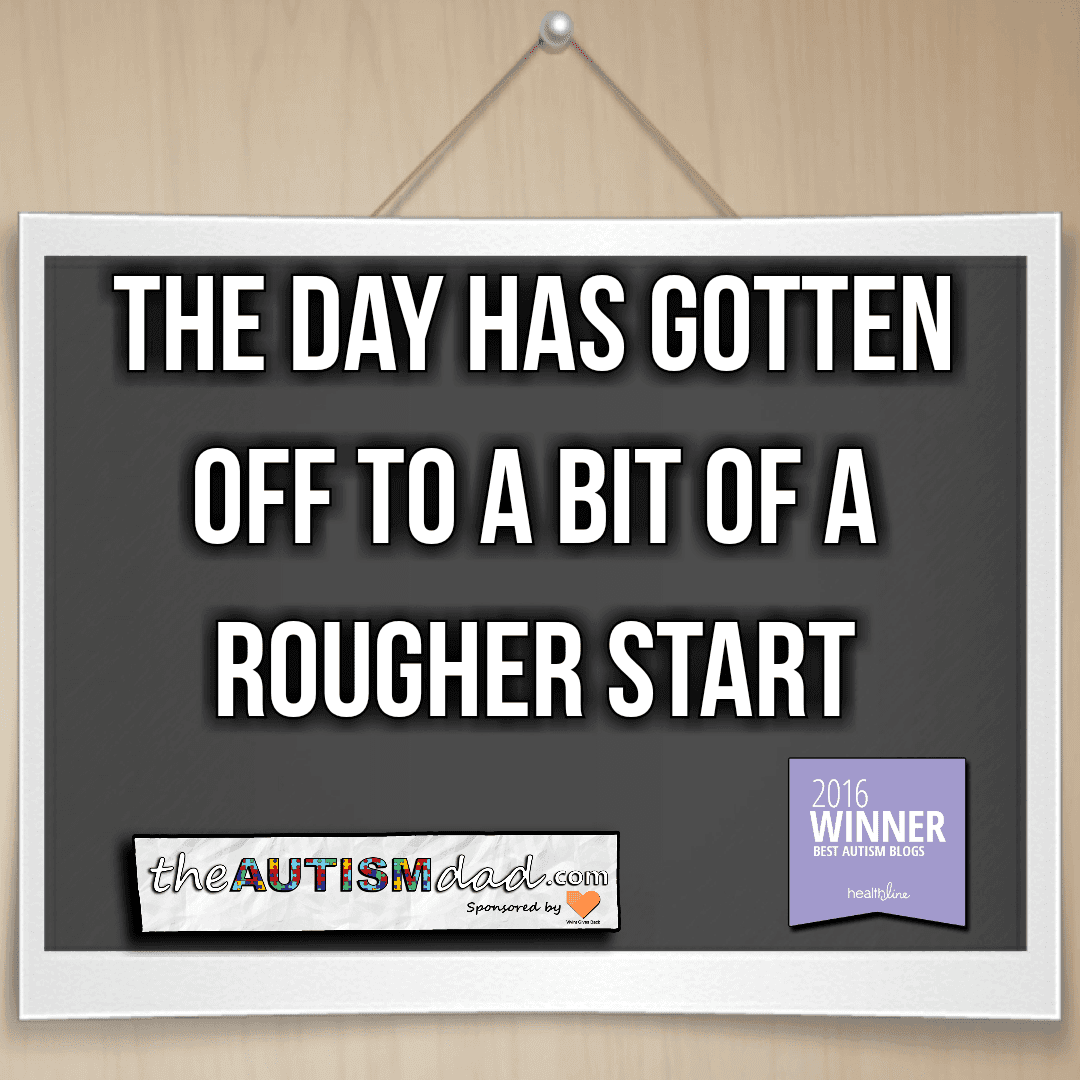 The day has gotten off to a bit of a rougher start