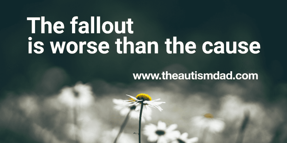The fallout is worse than the cause