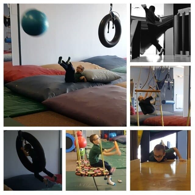 This is some of what Emmett did in Occupational Therapy this week