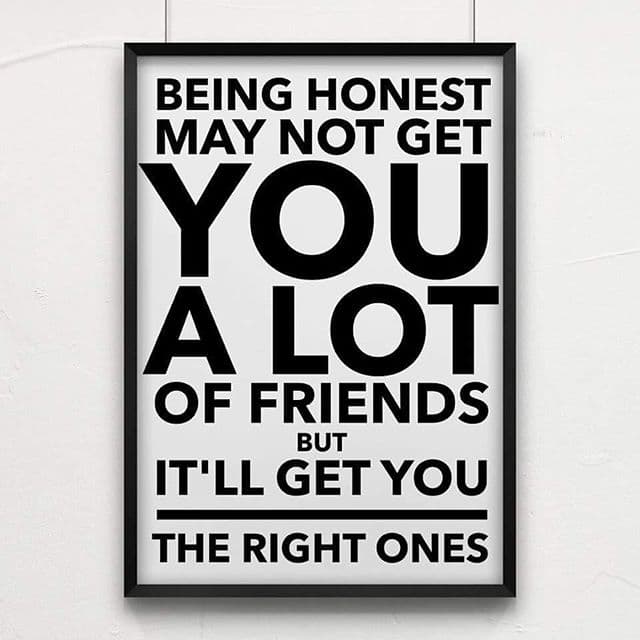 Today's @The_Autism_Dad inspirational quote of the day is all about being honest
