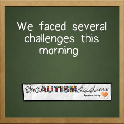 We faced several challenges this morning