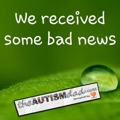 We received some bad news