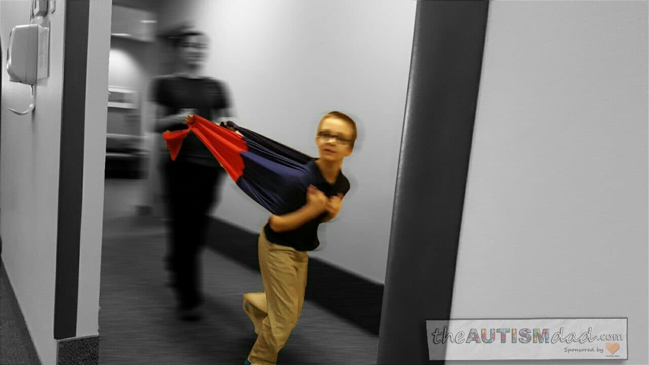 What my son with #Autism did in occupational therapy today (lots of pictures)