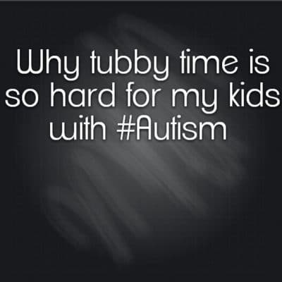 Why tubby time is so hard for my kids with #Autism