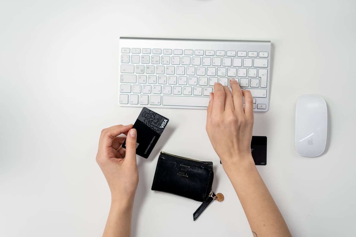 person shopping online