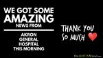 We got some amazing news from @myakrongeneral hospital this morning