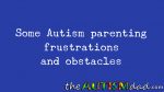 Some #Autism parenting frustrations and obstacles