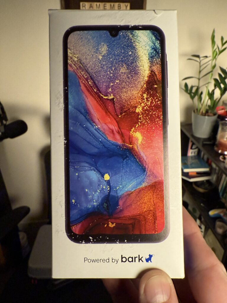 Image of a Bark Phone showcasing customizable parental controls